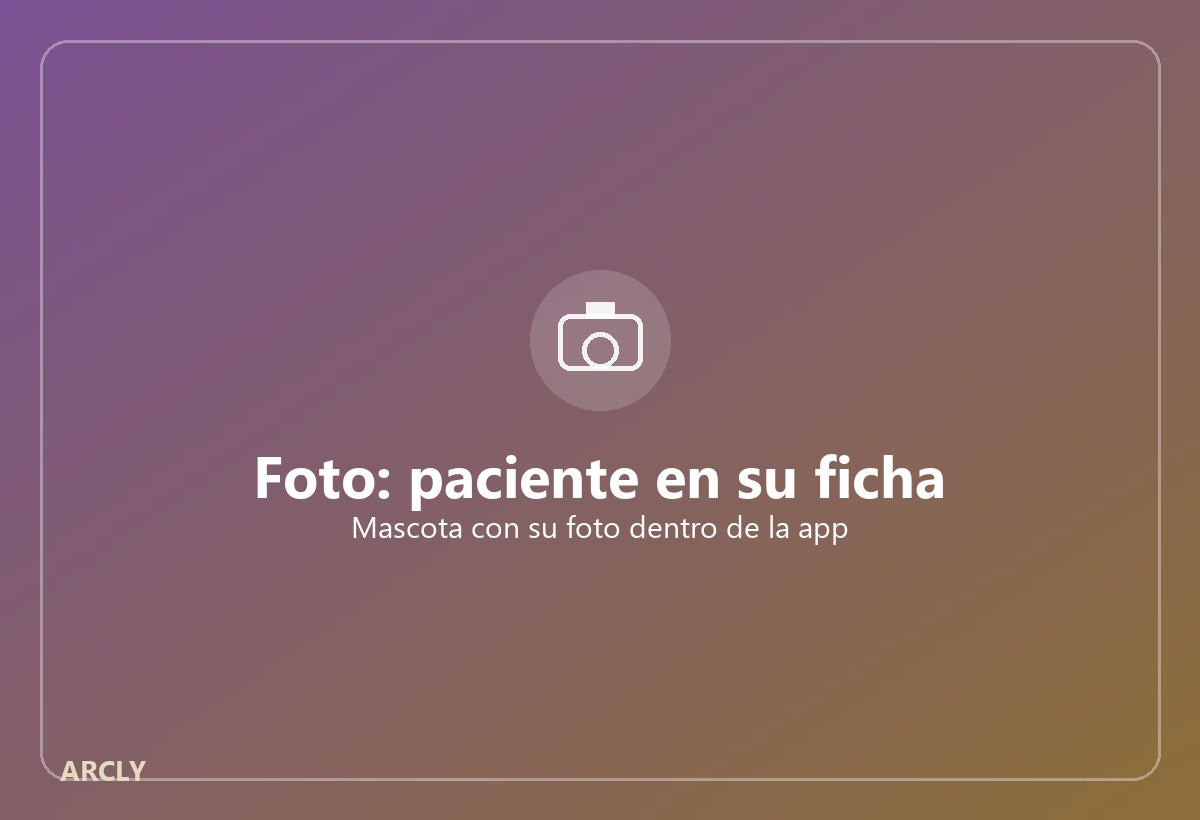 Ficha de paciente con su foto en ARCLY